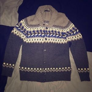 Wool Shawl Collar Cardigan